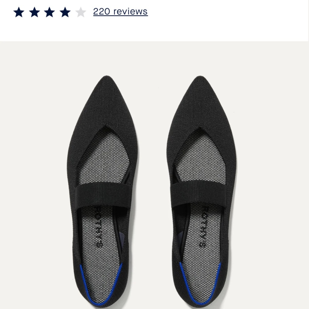 Rothy's Black Mary Jane Flats
